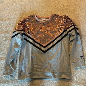Barely-worn Sequin PINK! Sweatshirt in Medium